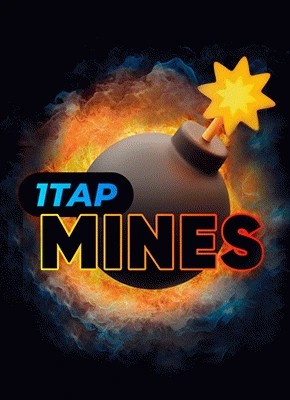 1Tap Mines logo – Crash Games by Turbo Games at BetRiot