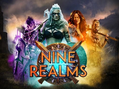 Nine Realms casino game by Red Tiger Gaming – featured logo at BetRiot